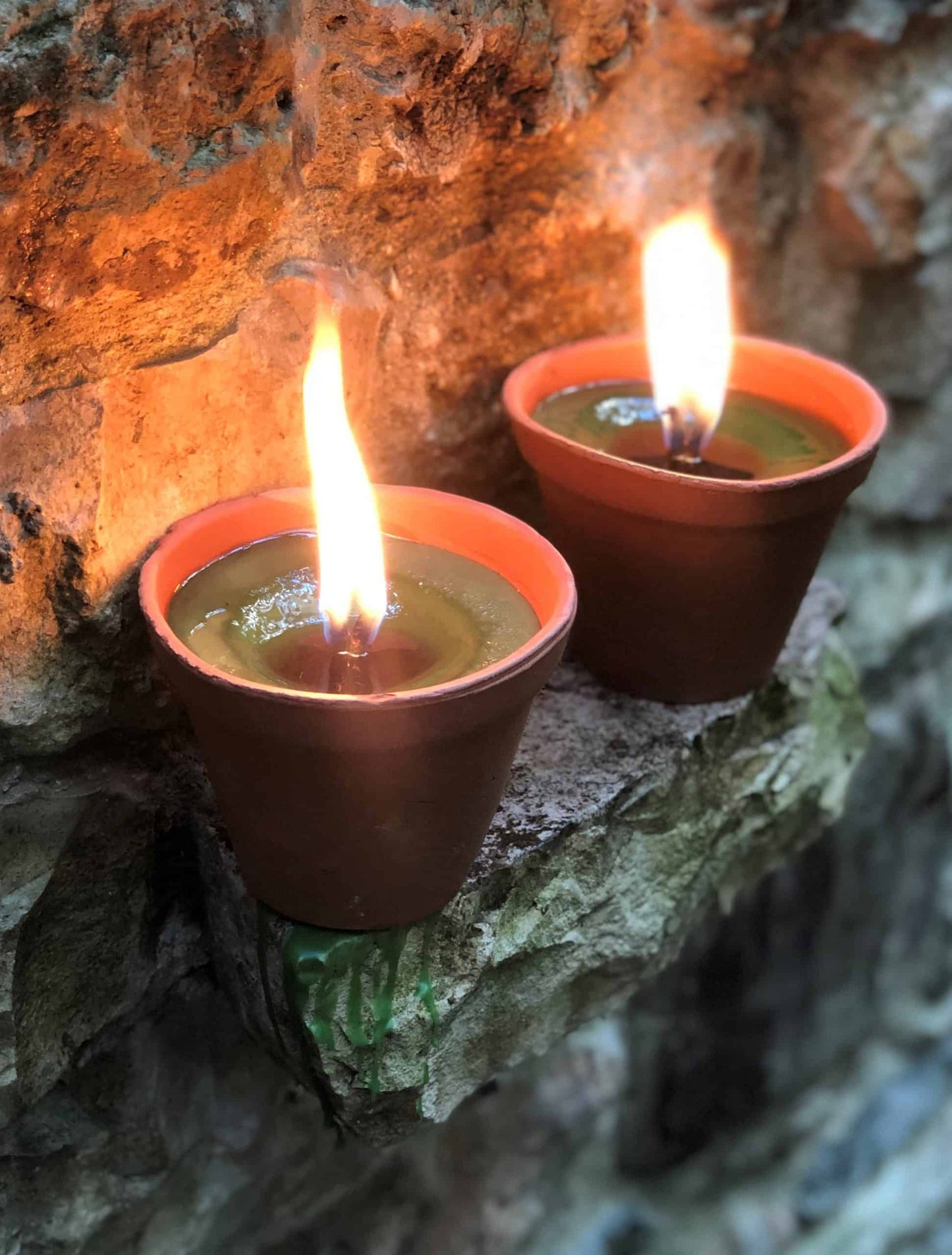 Citronella Scented Candle in Earthen Pot