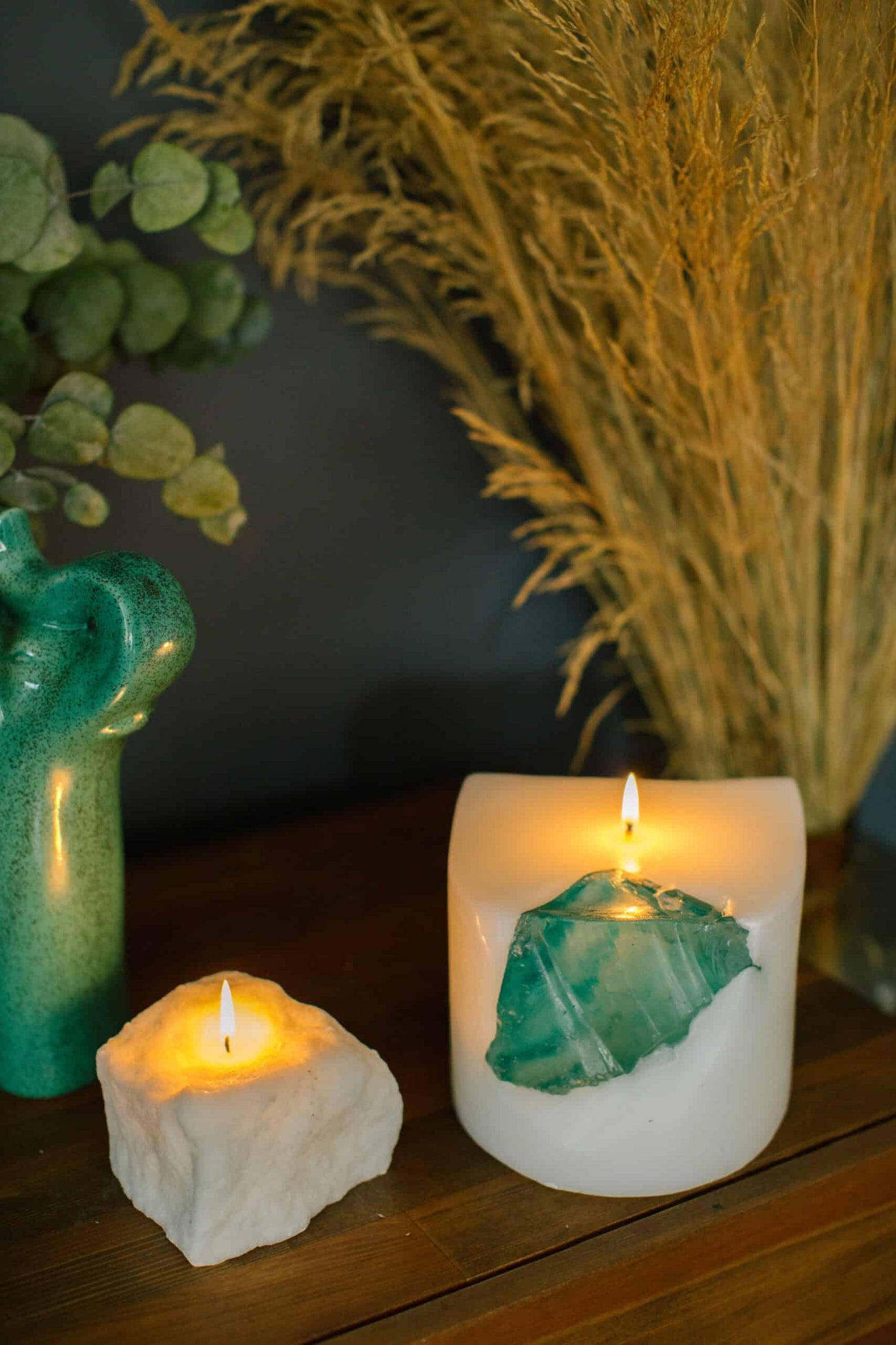 Cobblestone Candles