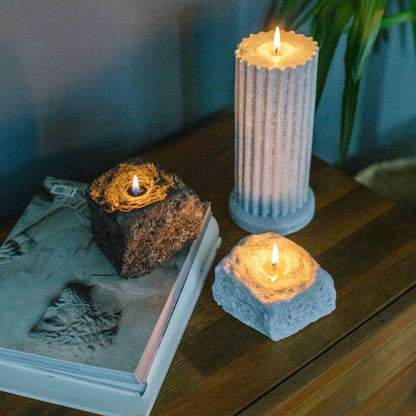 Cobblestone Candles