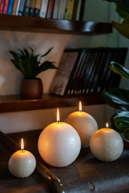 Ball Candles - Ivory