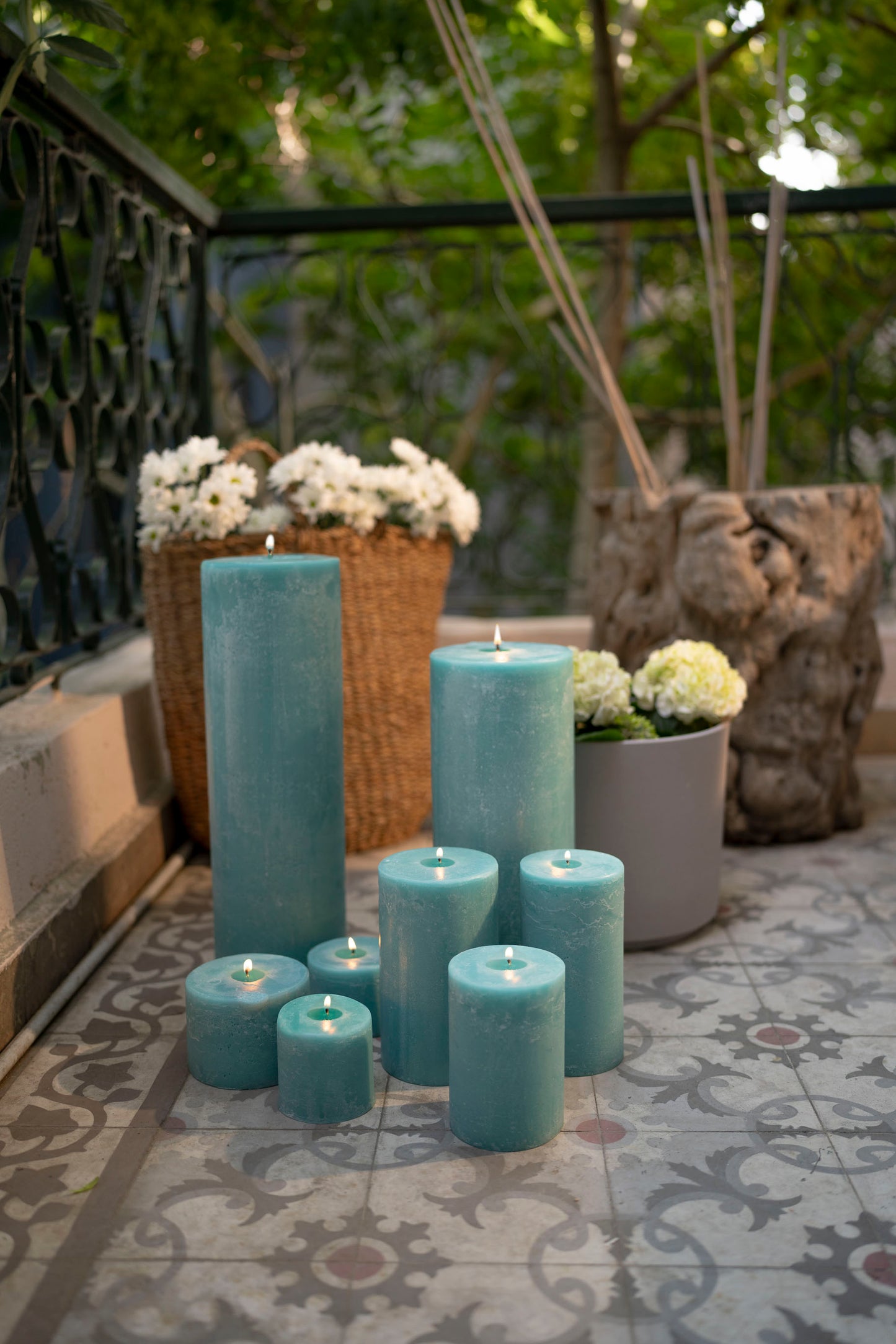 Turquoise Candles