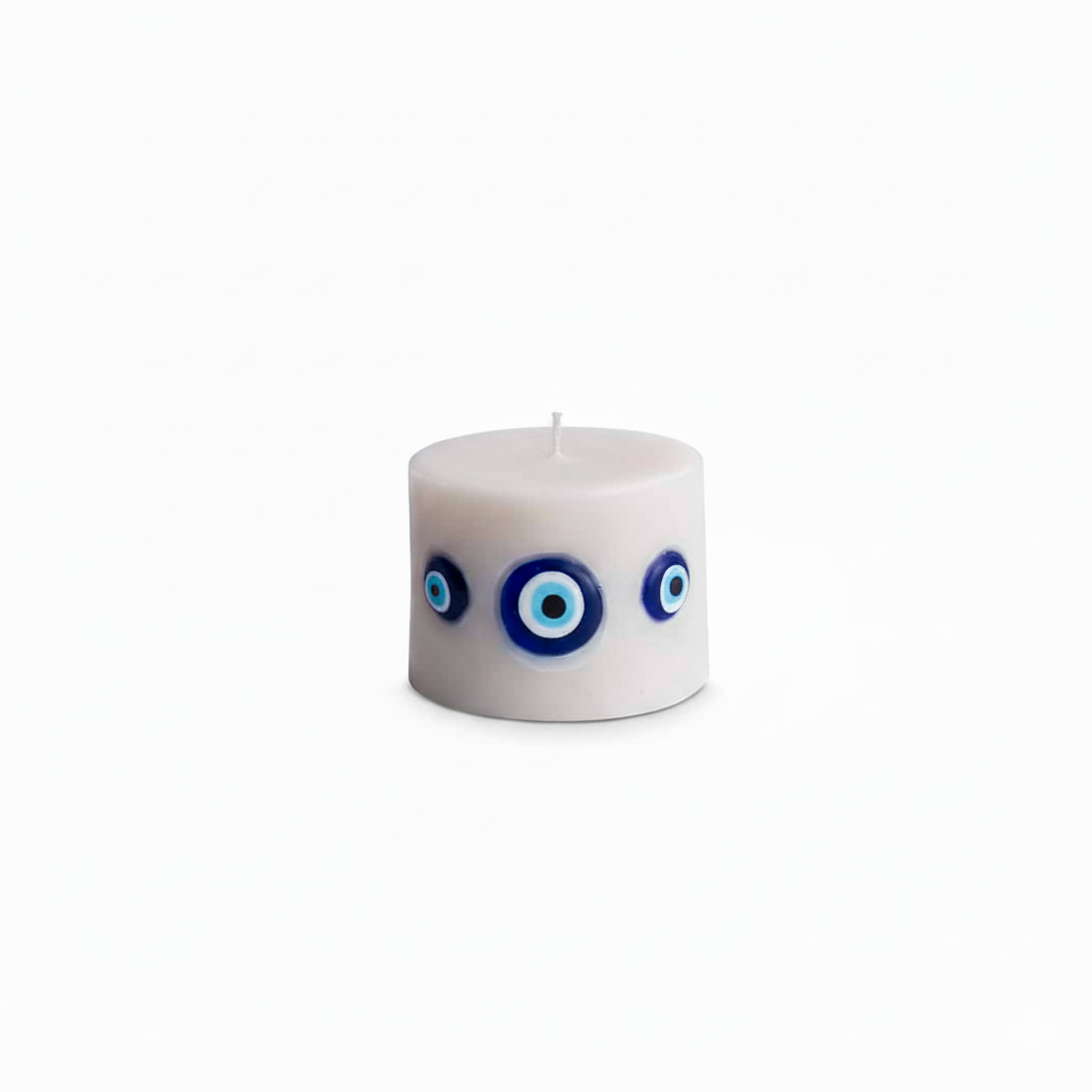 Blue Bead Candle