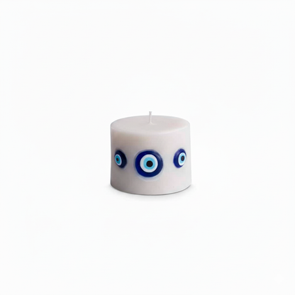 Blue Bead Candle