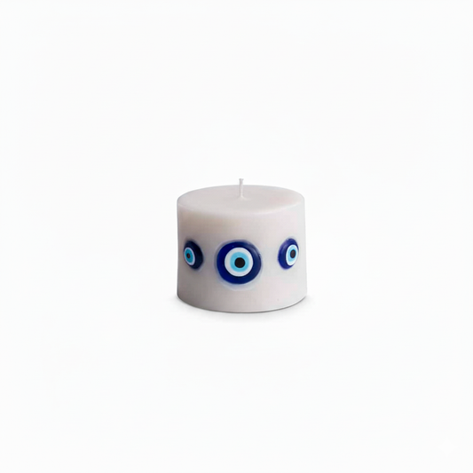 Blue Bead Candle